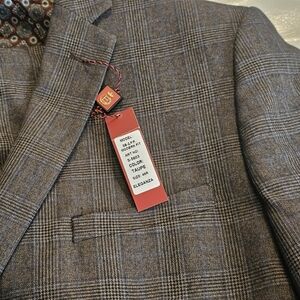 TAUPE Men's Suit 46R Modern Fit